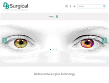 Tablet Screenshot of dbsurgical.com